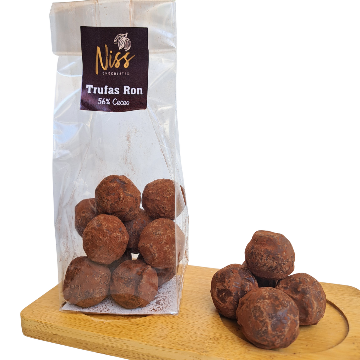 Trufas Ron 56% cacao